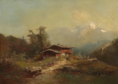 Paisaje Alpino de Heinrich Hiller